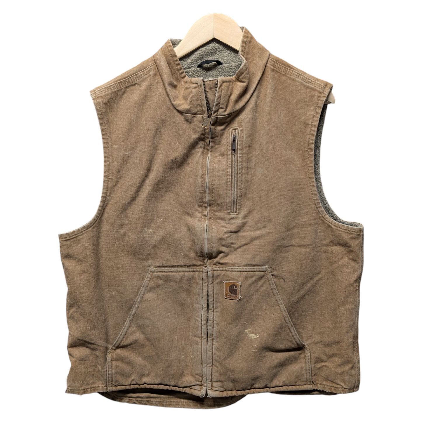 90s / Y2K Brown Sherpa Lined Carhartt Vest