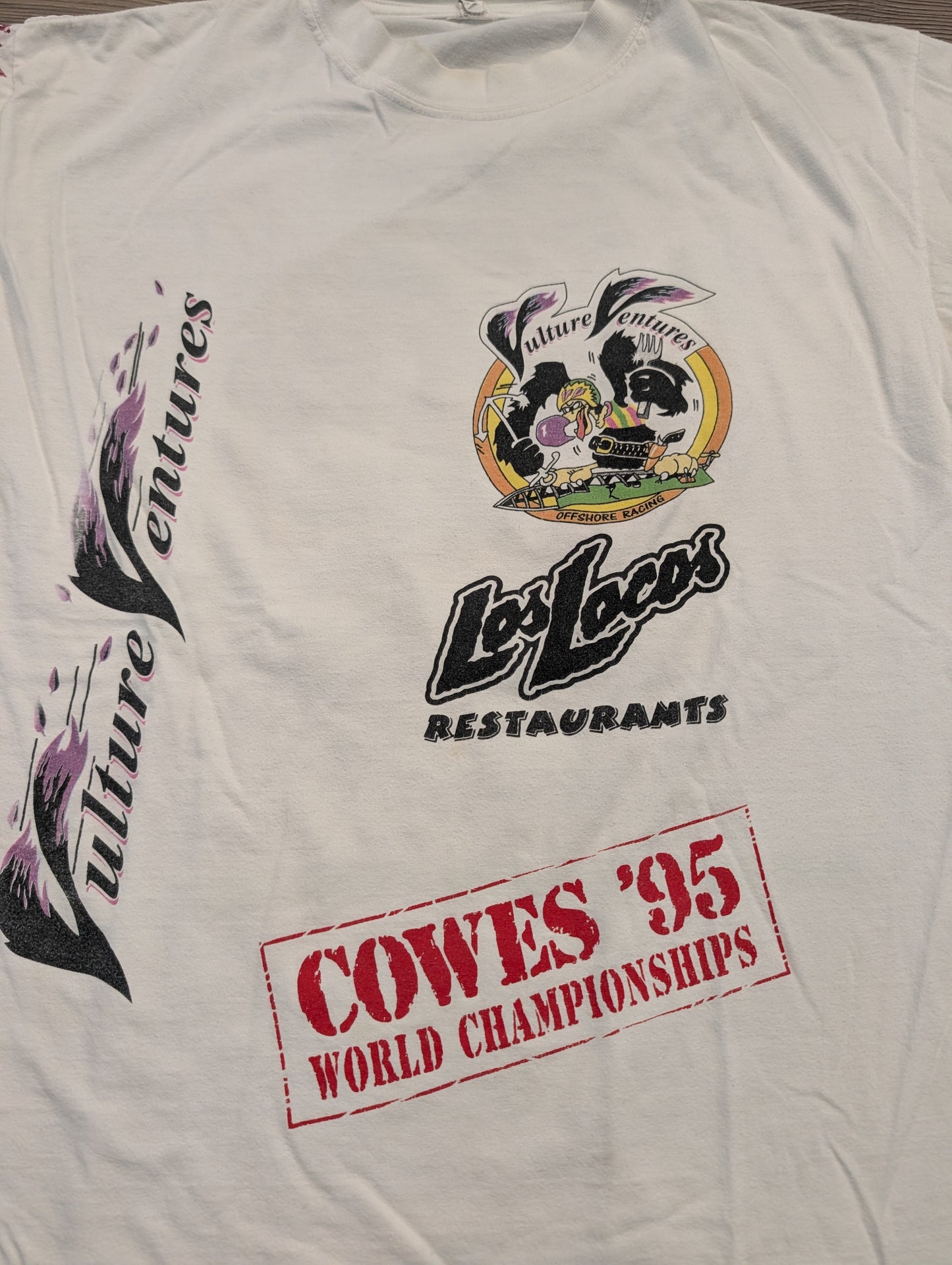 1995 Cowes World Championship Vulture Ventures TEST PRINT T shirt