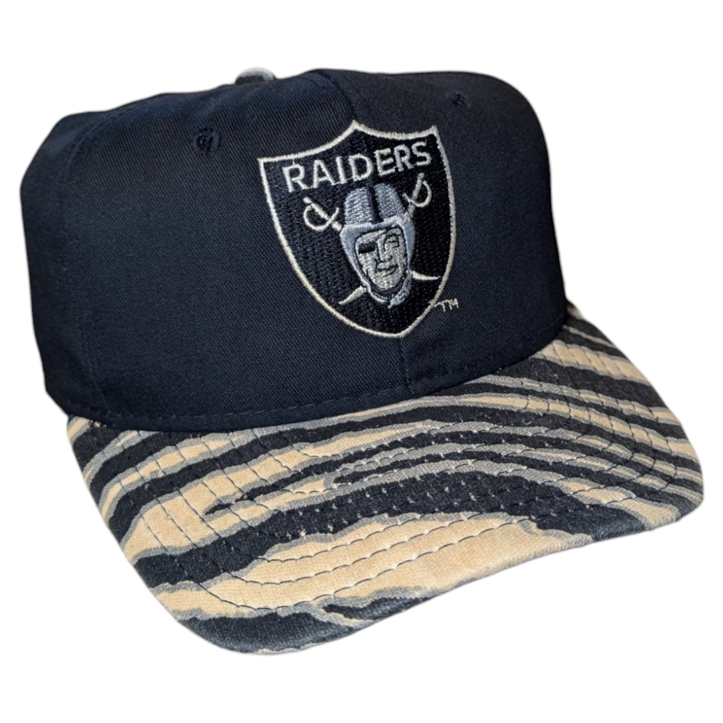 90s LA Raiders Zubaz snapback hat