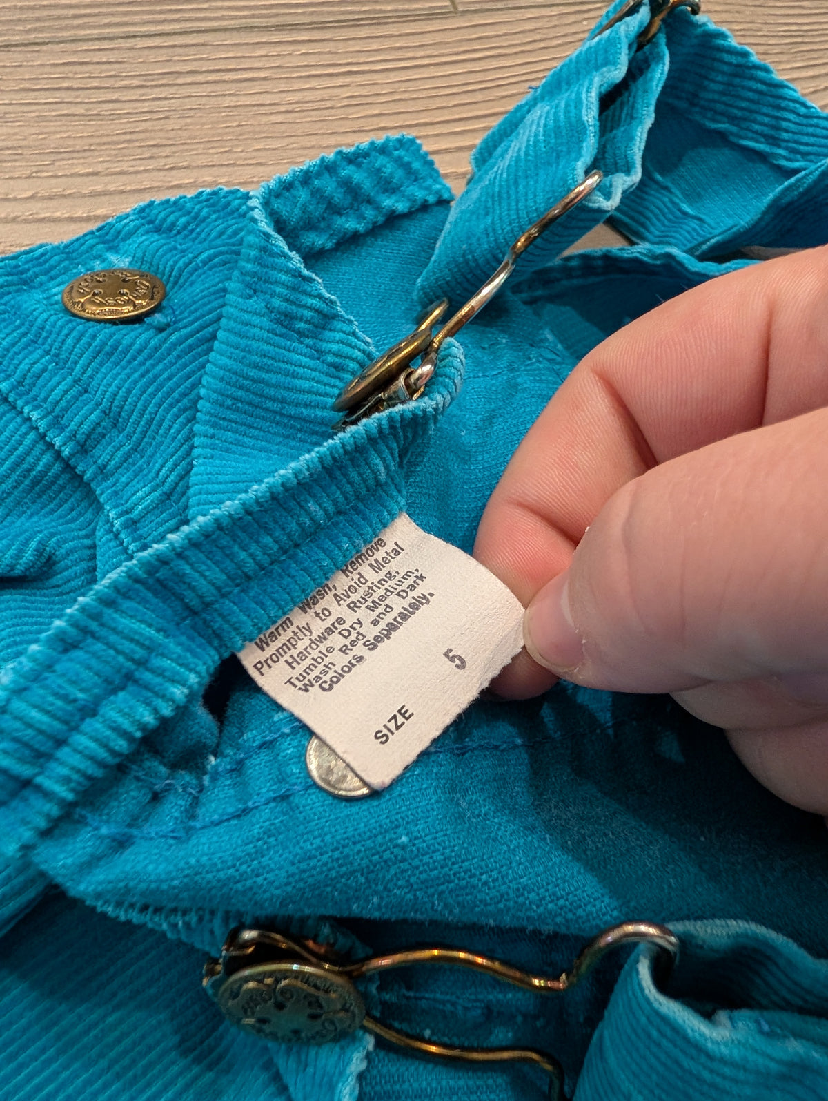 90s Youth Solid Blue Osh Kosh Corduroy Overalls