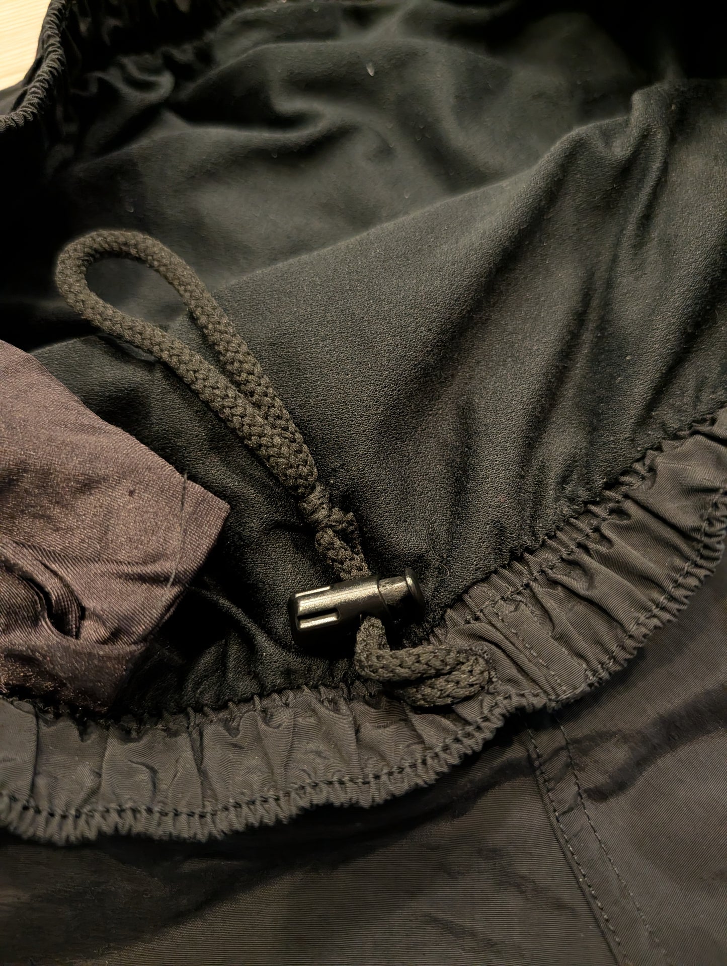 Military Army Black Nylon Work Out Shorts