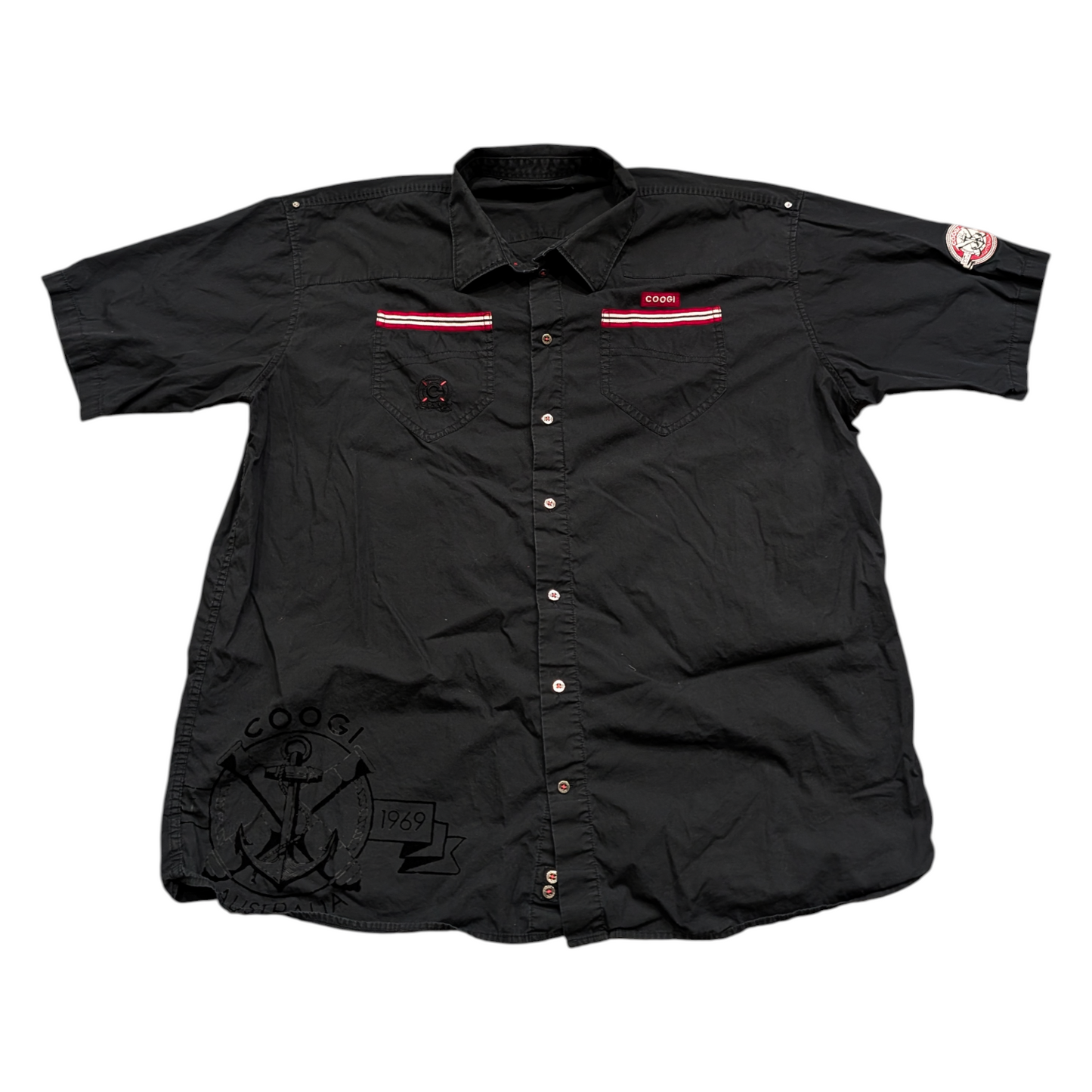 Y2K/Modern Coogi Casual Short Sleeve Button-Up Shirt