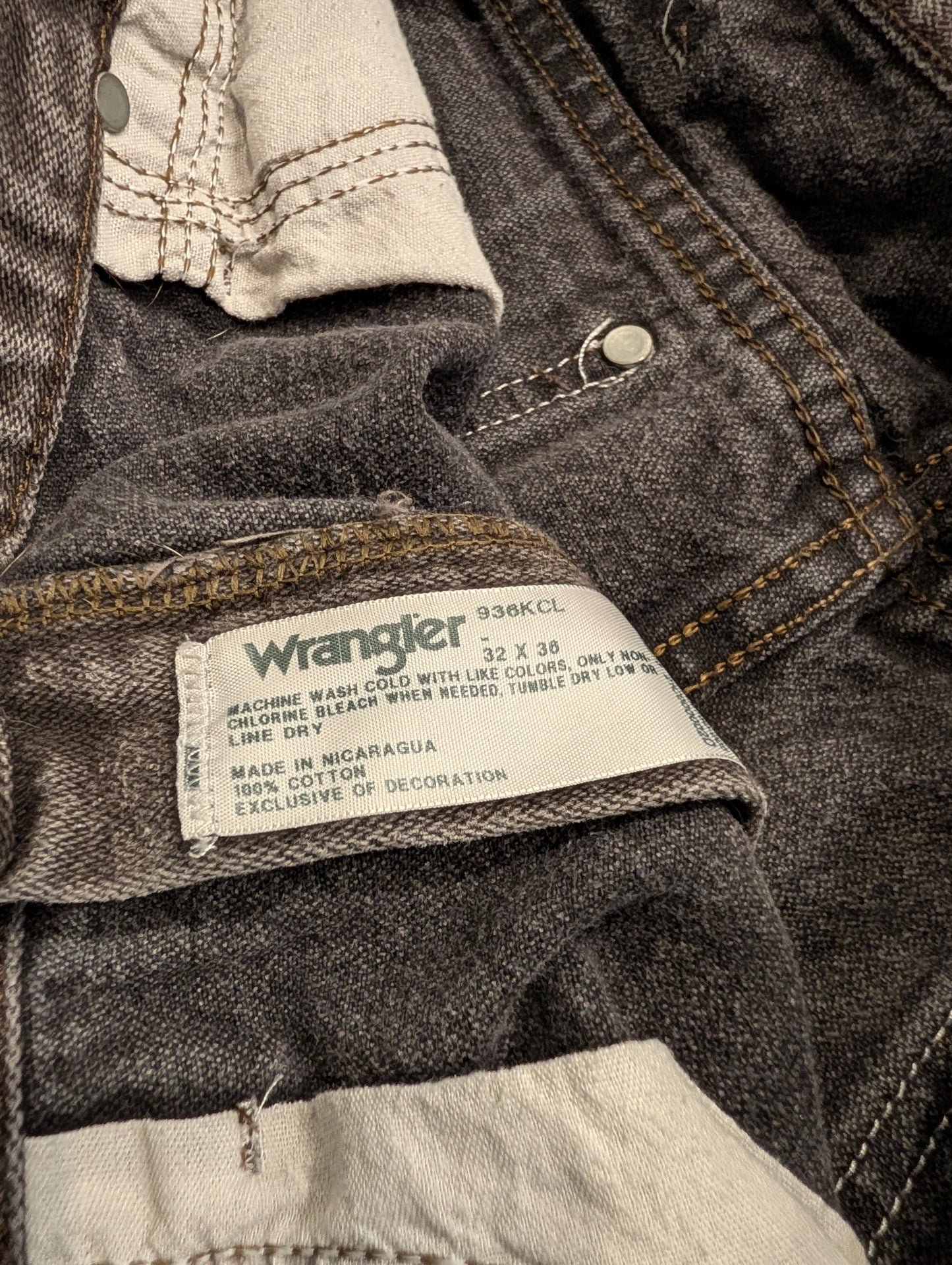 Women's Black Wrangler Denim Cut Off Shorts