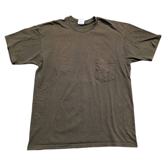 90s GAP Shortsleeve Solid Green Pocket T Shirt