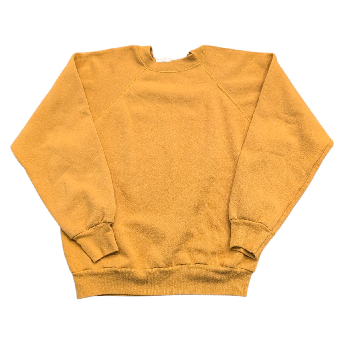 80s Tultex Basic Solid Mustard Yellow Crewneck Sweatshirt