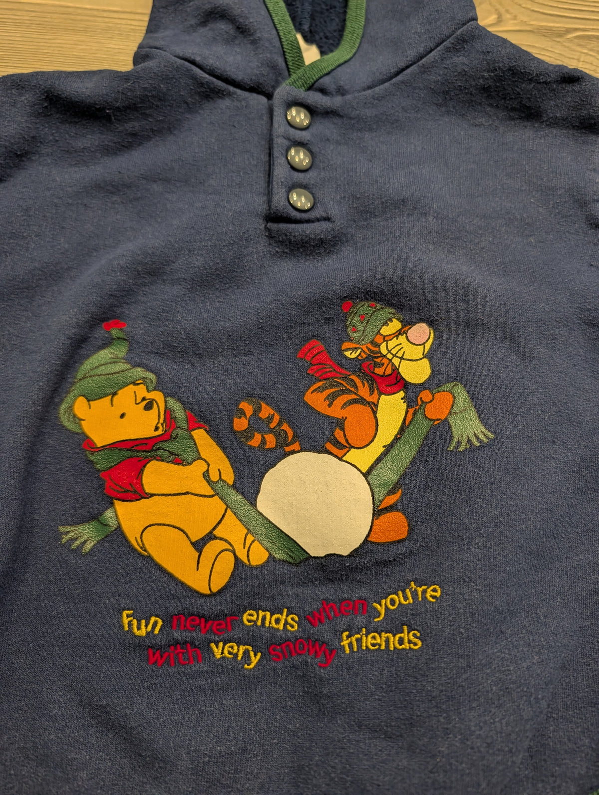 90s Youth Pooh and Tigger Fleece Sweatsuit