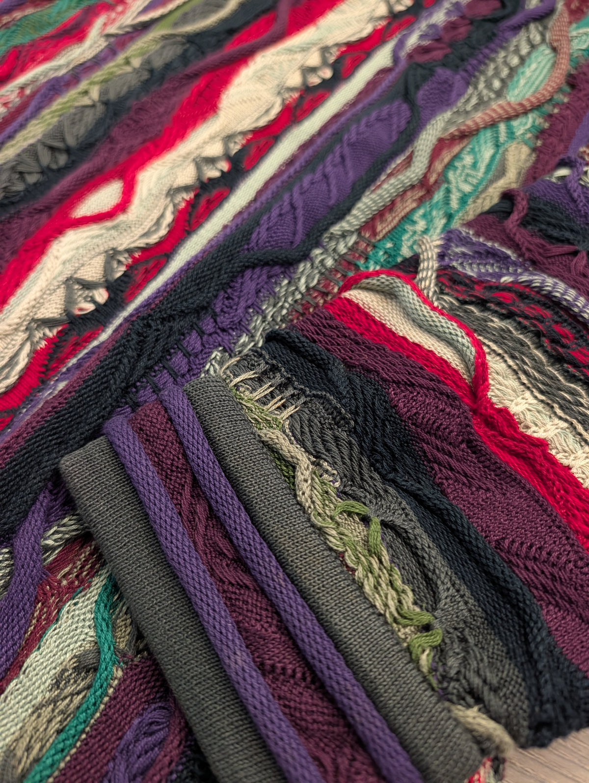 90s Coogi 3D Knit Cotton Sweater