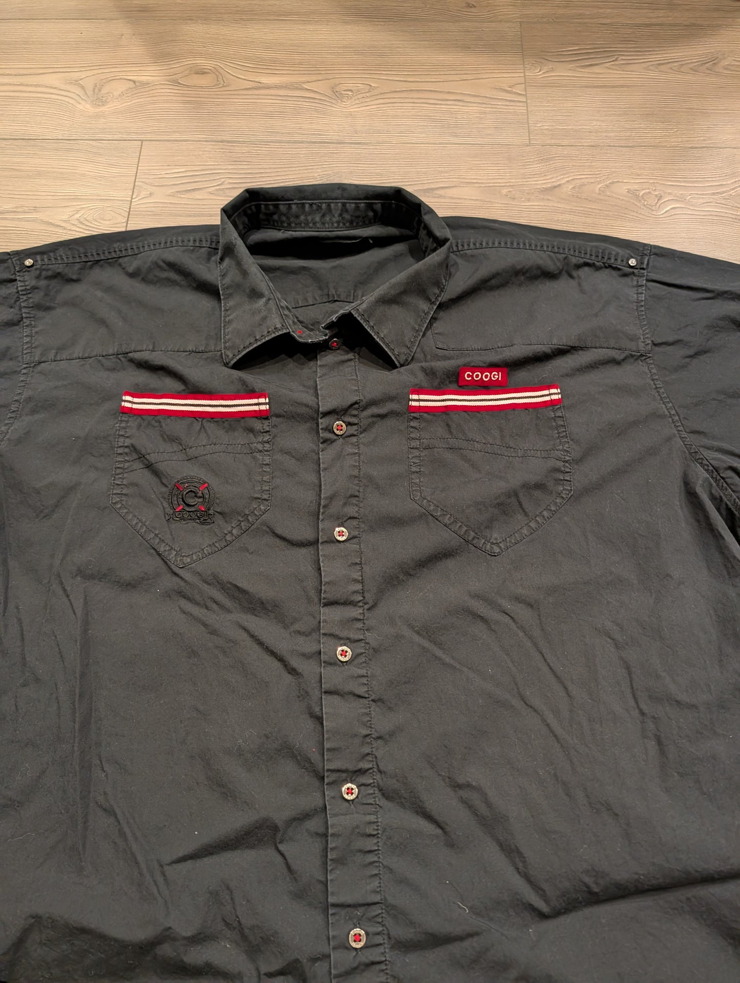 Y2K/Modern Coogi Casual Short Sleeve Button-Up Shirt