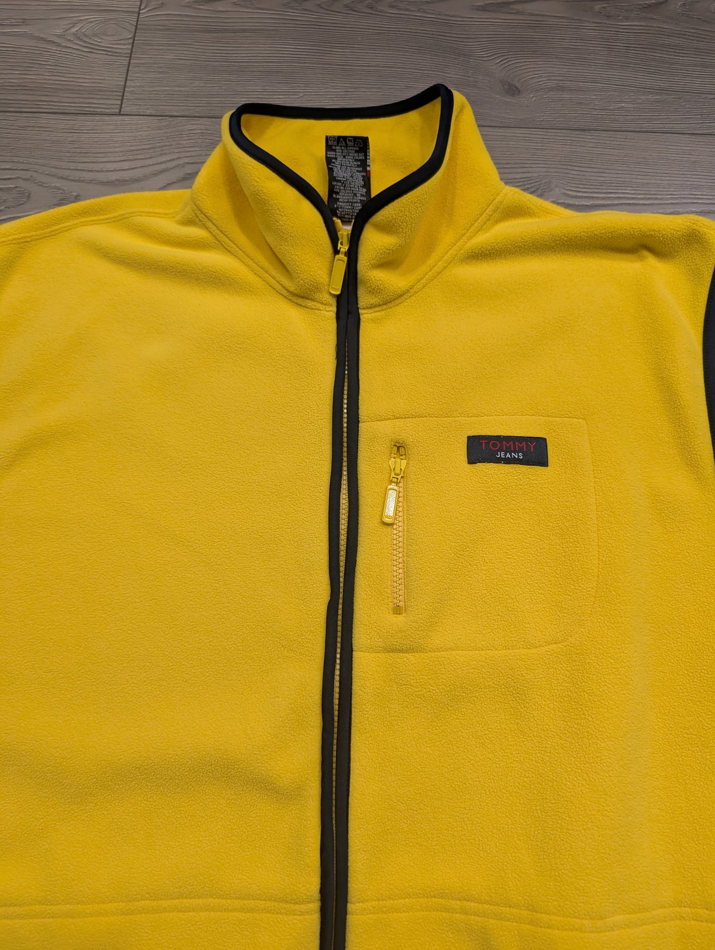 Y2K Tommy Hilfiger Yellow Fleece Vest