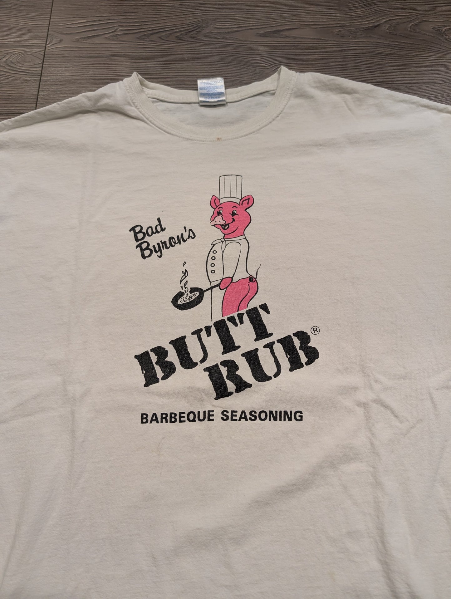 Mid 2000's Bad Byro's Butt Rubb BBQ Seasoning T shirt