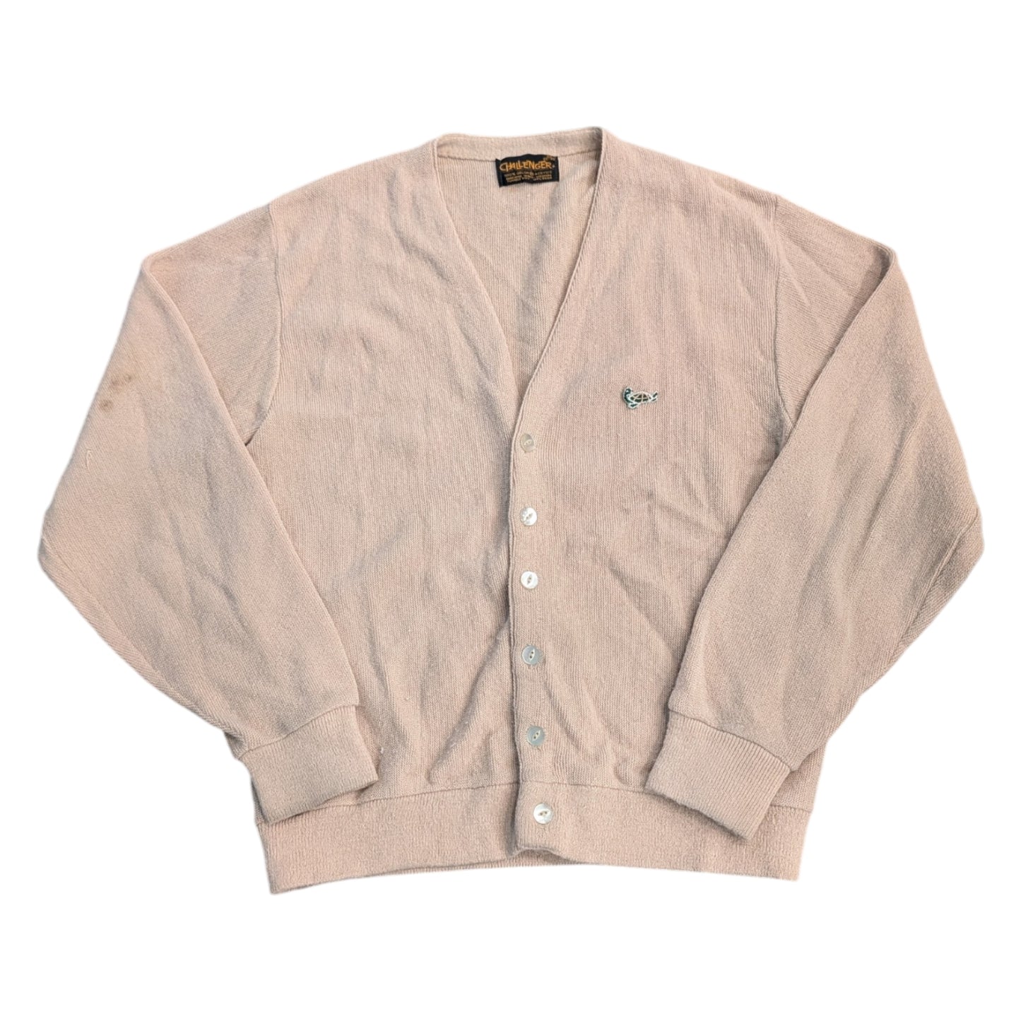 70s Tan Cardigan Button up Sweater