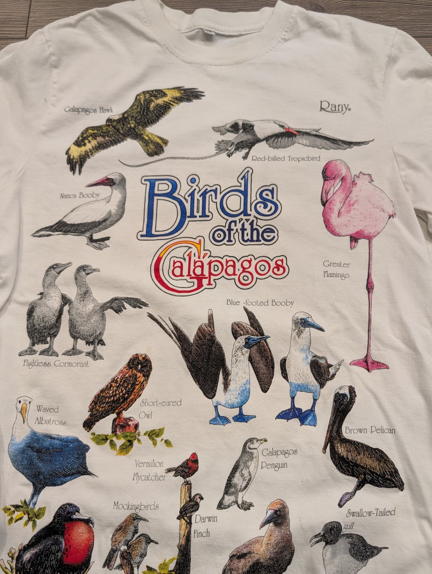90's Birds of the Galapagos Long sleeve t shirt