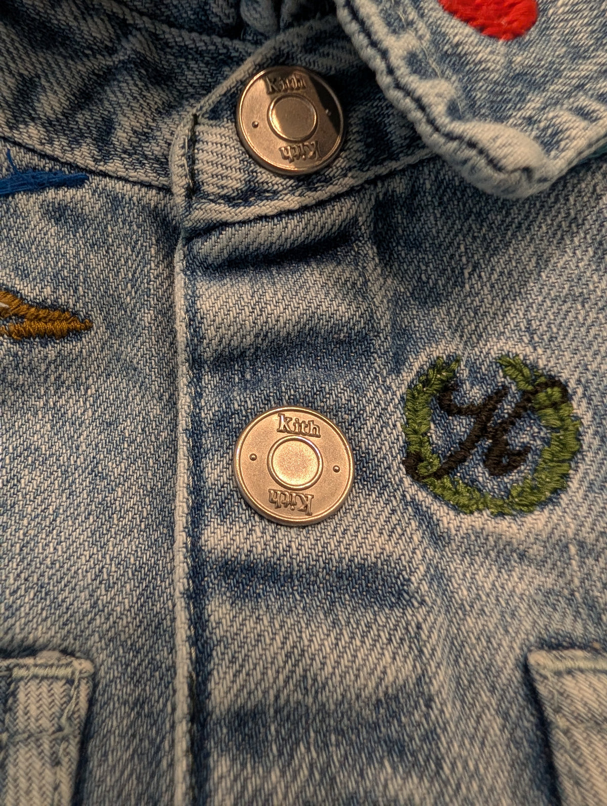 Youth Kith AOP Embroidered Art Denim Jacket