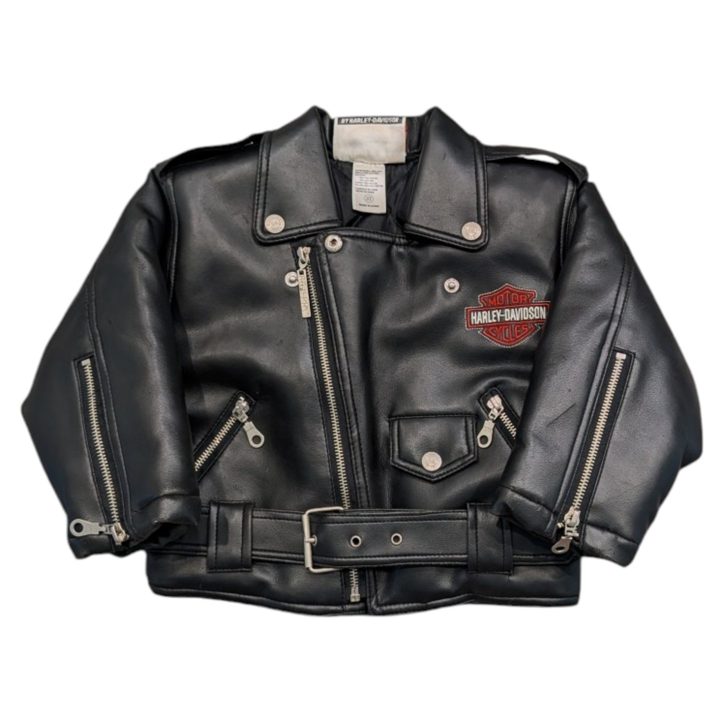 Y2K Youth Harley-Davidson Biker Jacket