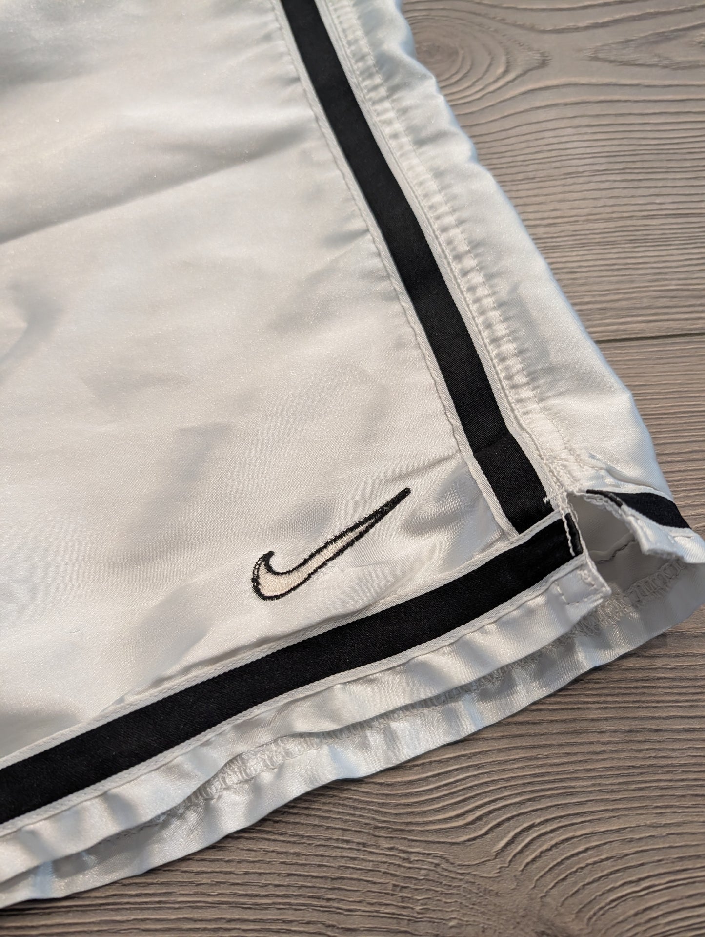 Y2K White Satin Nike Drawstring Shorts