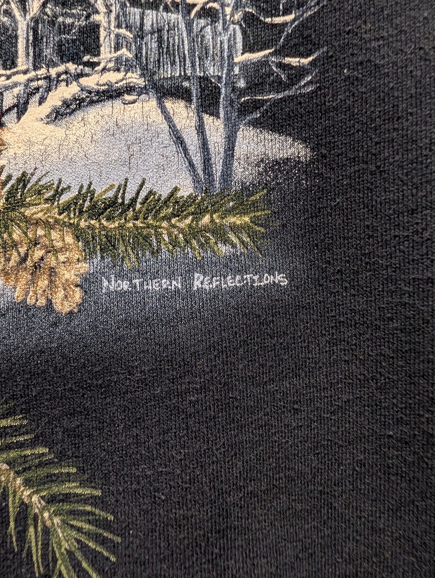 Y2K Cardinal Winter Bridge Northern Reflections Crewneck Sweatshirt