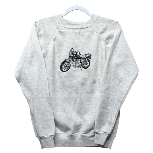 90s Embroidered Motorcycle Crewneck Sweatshirt