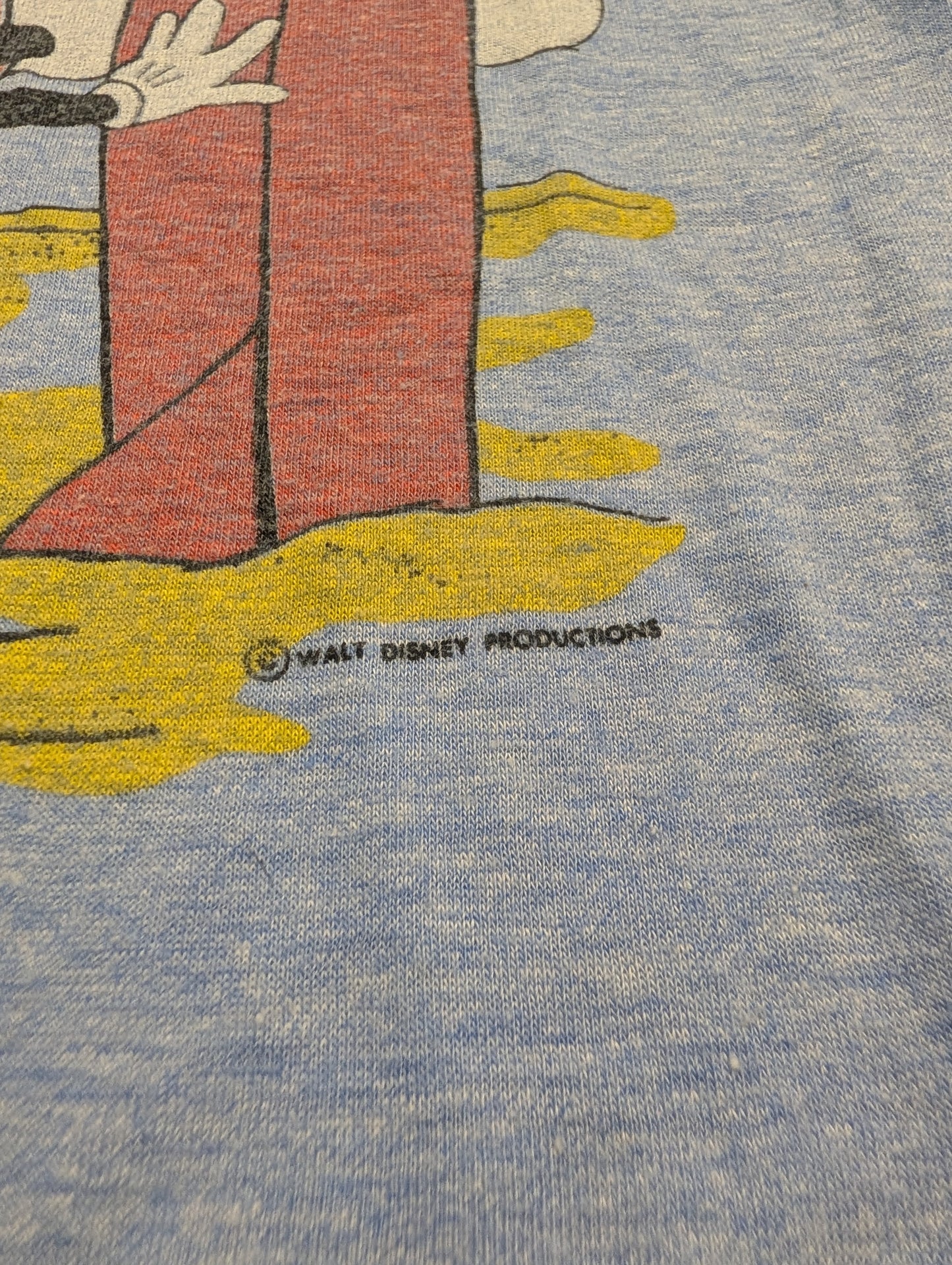 70's Youth Disney Mickey Mouse with Surf Board Ringer T shirt