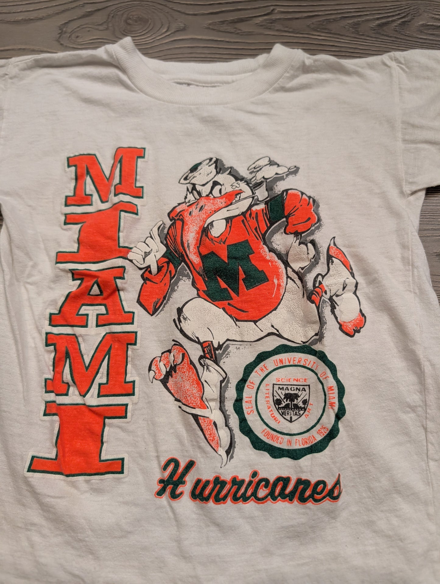 80s / 90s Youth University of Miami Hurricanes T shirt