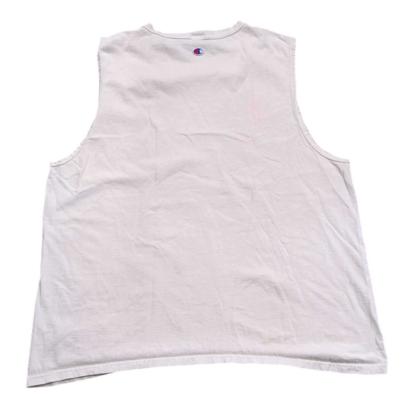 90's Champion Script Logo White Tank Top