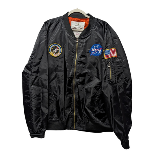 Modern NASA 100th Space Shuttle Mission Military Bomber Jacket