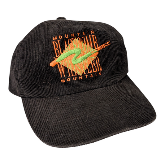 80's/ 90's Whistler Blackcomb Mountain Courdoroy Strapback Hat