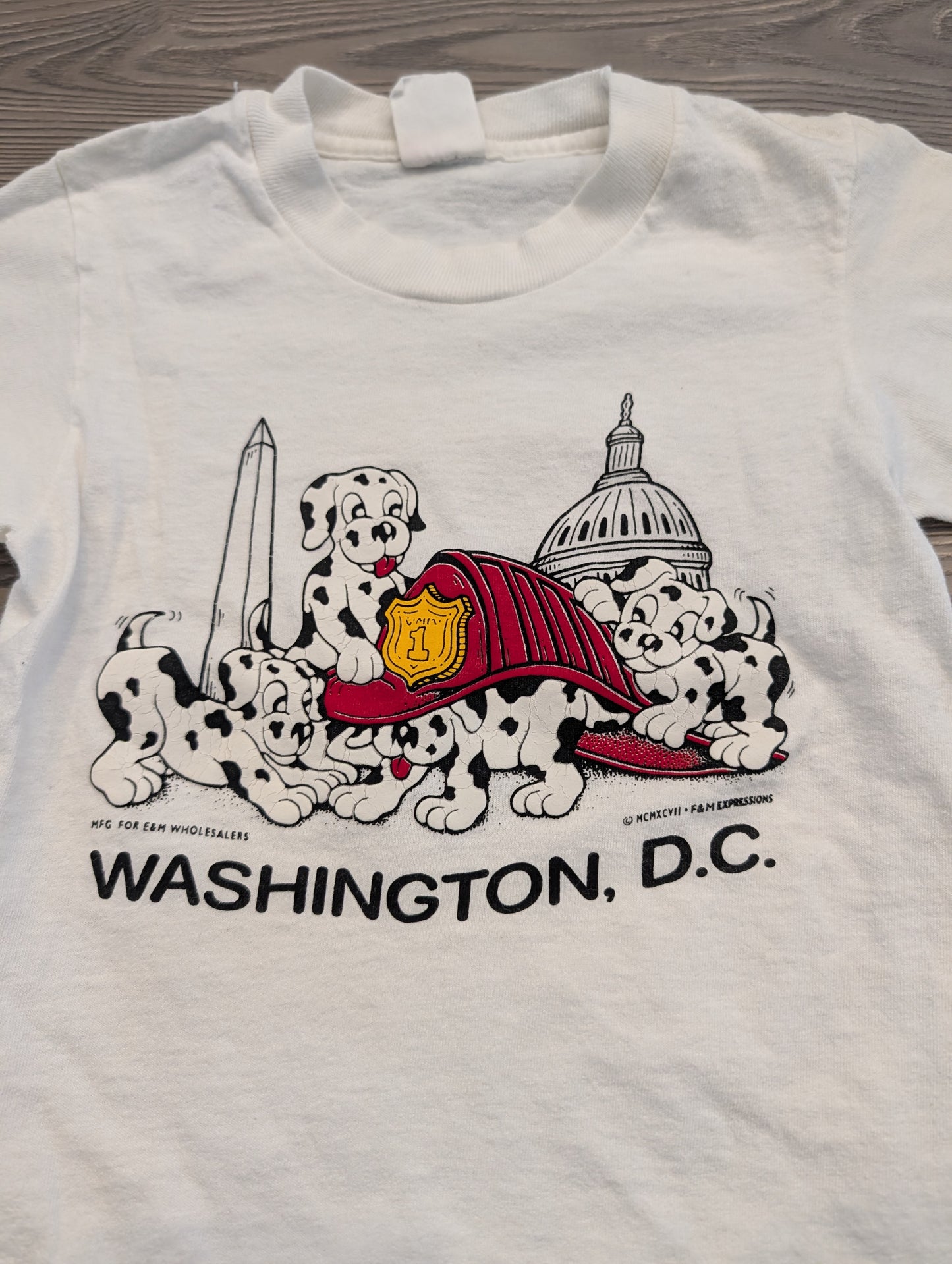 Youth 1997 Firehouse Dalmation Puppies Washington, D.C t shirt