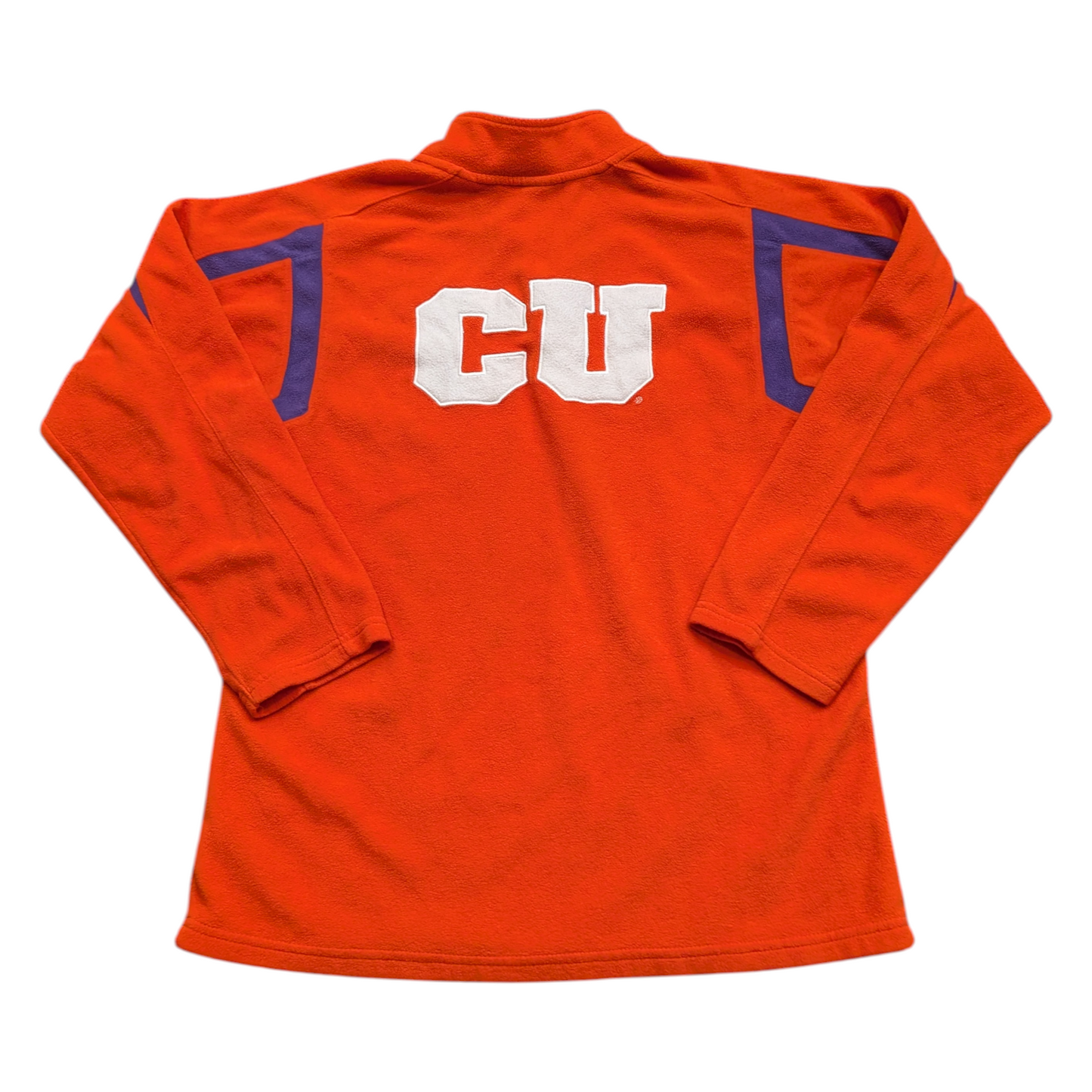 90's Nike Clemson 1/4 zip Fleece Pull Over Sweatshirt