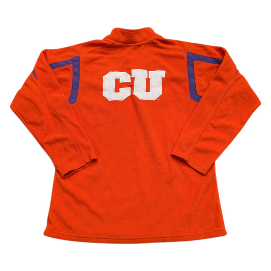 90's Nike Clemson 1/4 zip Fleece Pull Over Sweatshirt