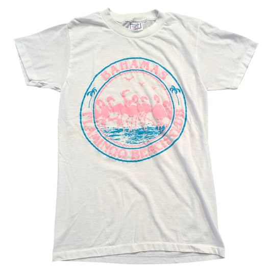 80s Bahamas Flamingo Beach Club T shirt