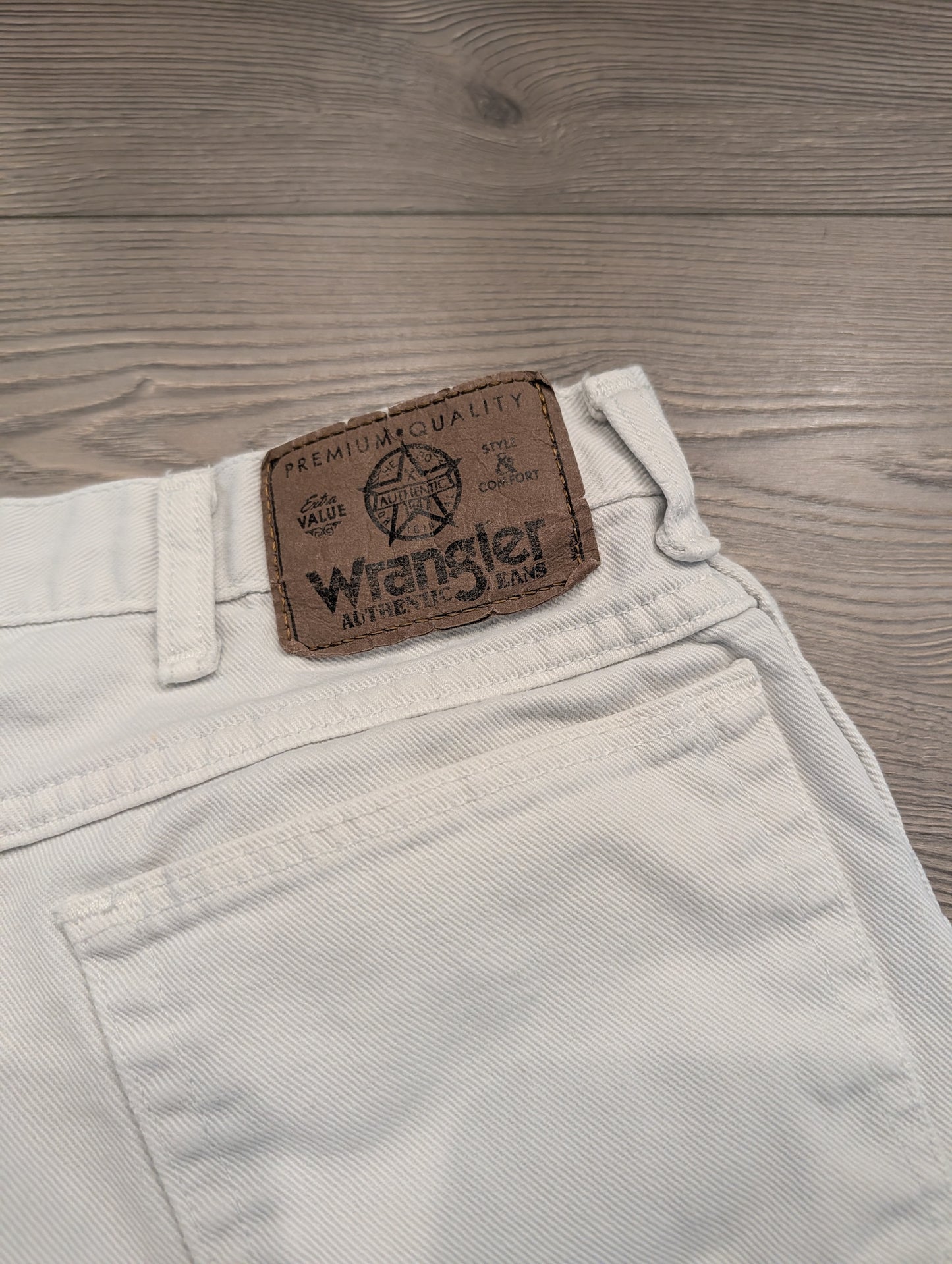90s White Wrangler Authentic Jean Shorts