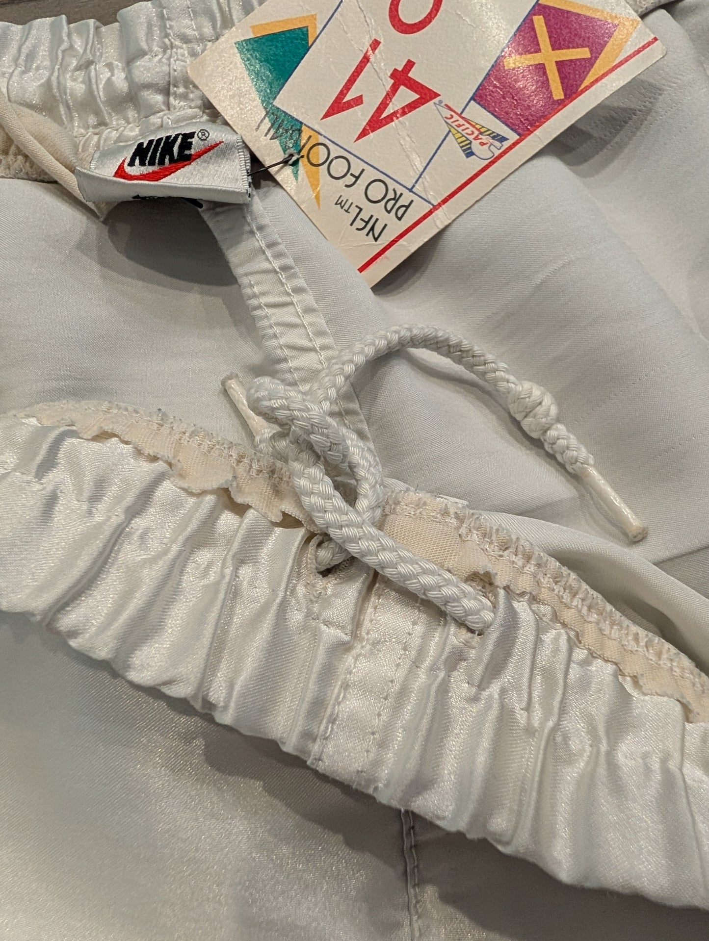 Y2K White Satin Nike Drawstring Shorts