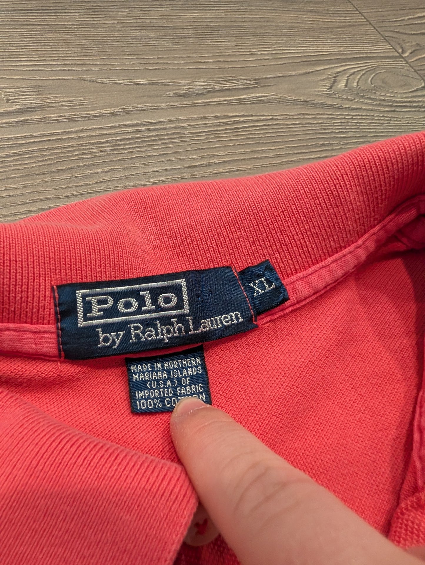 90s Solid Red Ralph Lauren Polo Short Sleeve Shirt