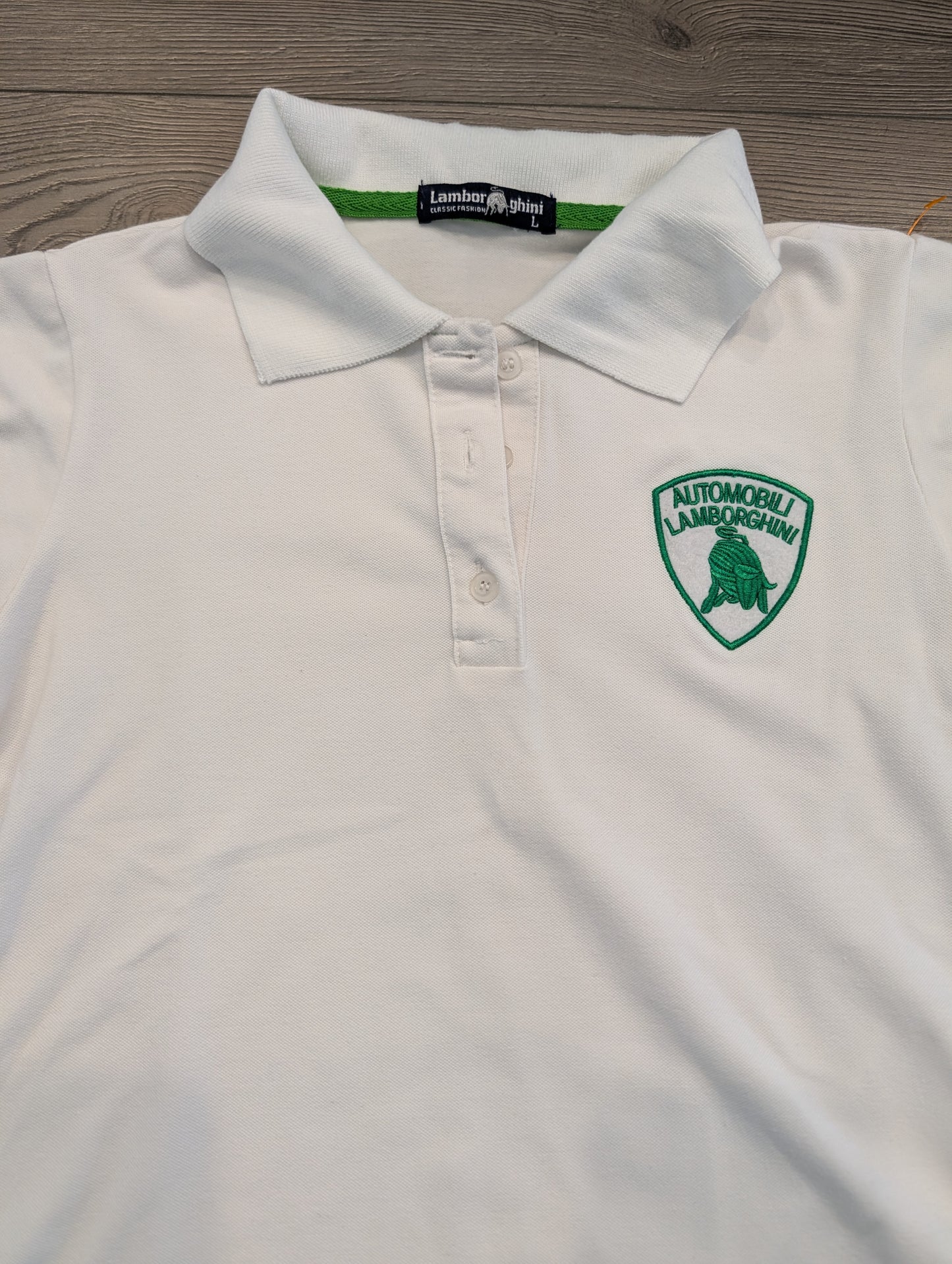 Y2K / 90s Women's Lamborghini H2J Polo Shirt