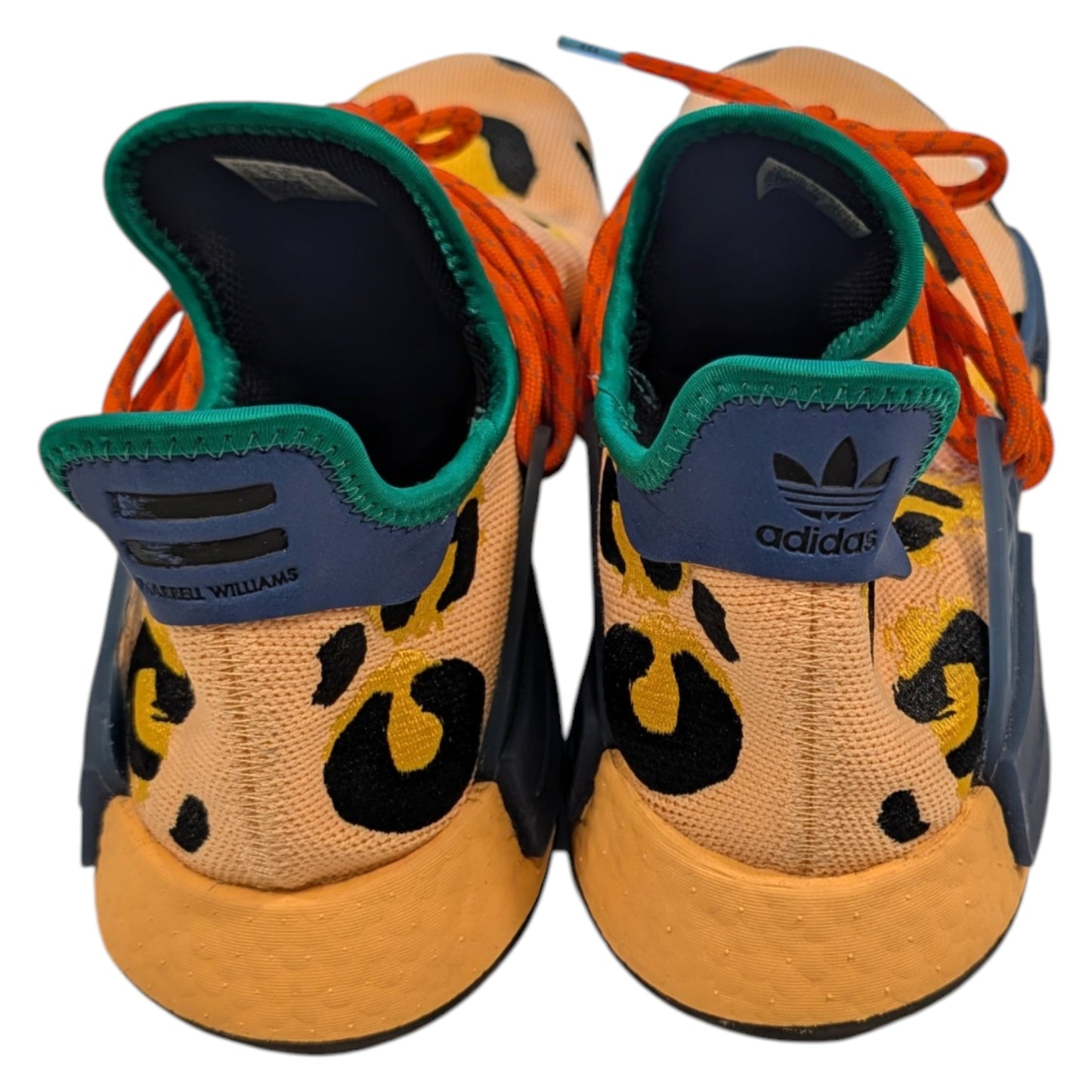 2022 Adidas NMD Hu Pharrell Animal Print Amber Sneakers