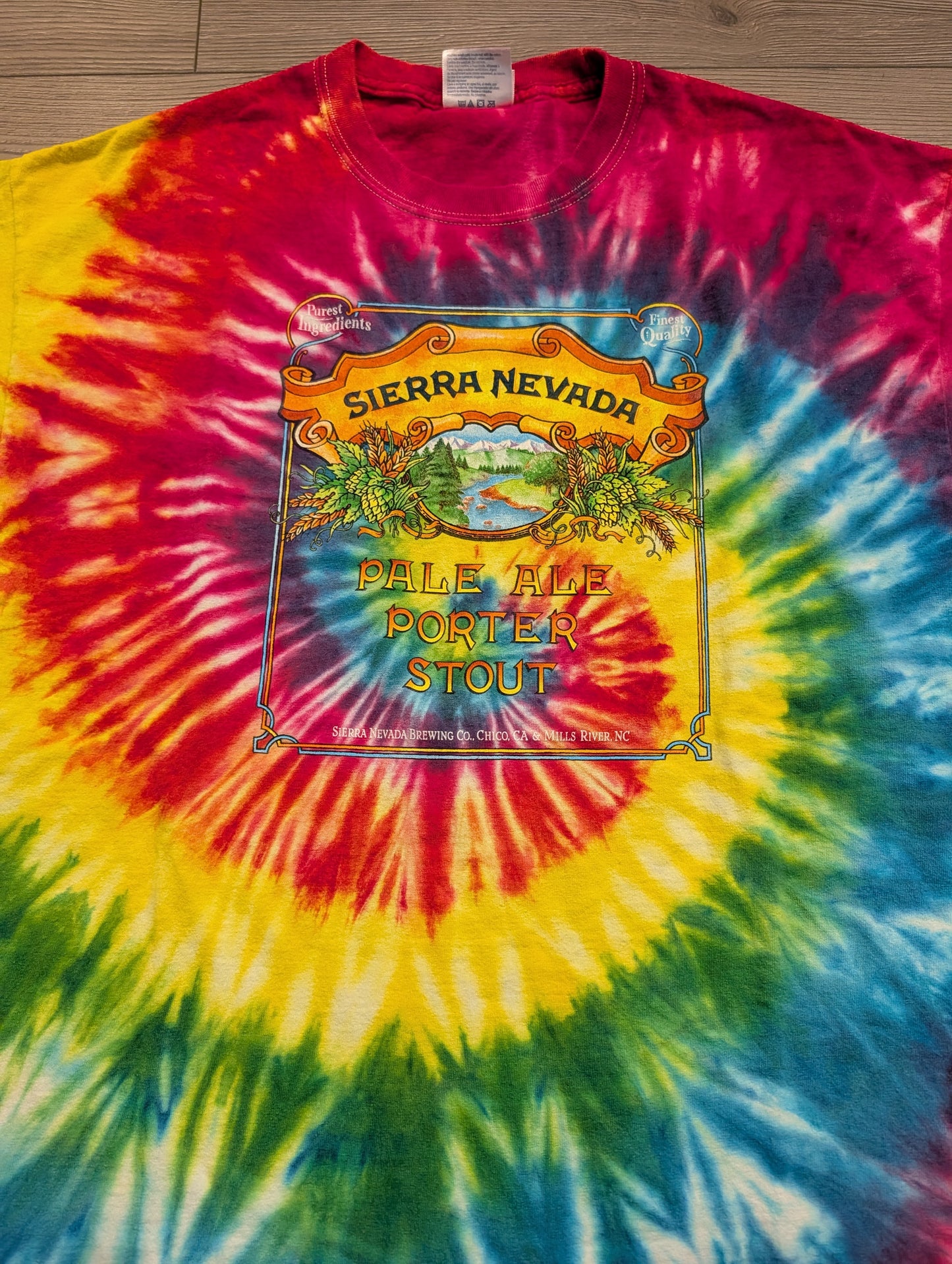 Y2K Sierra Nevada Brewing Tie Dye T shirt