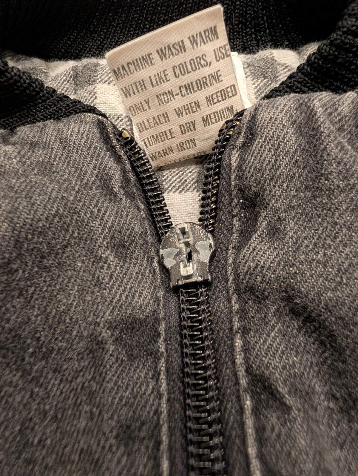 1988 Youth Stone Washed Black Denim Bomber Jacket