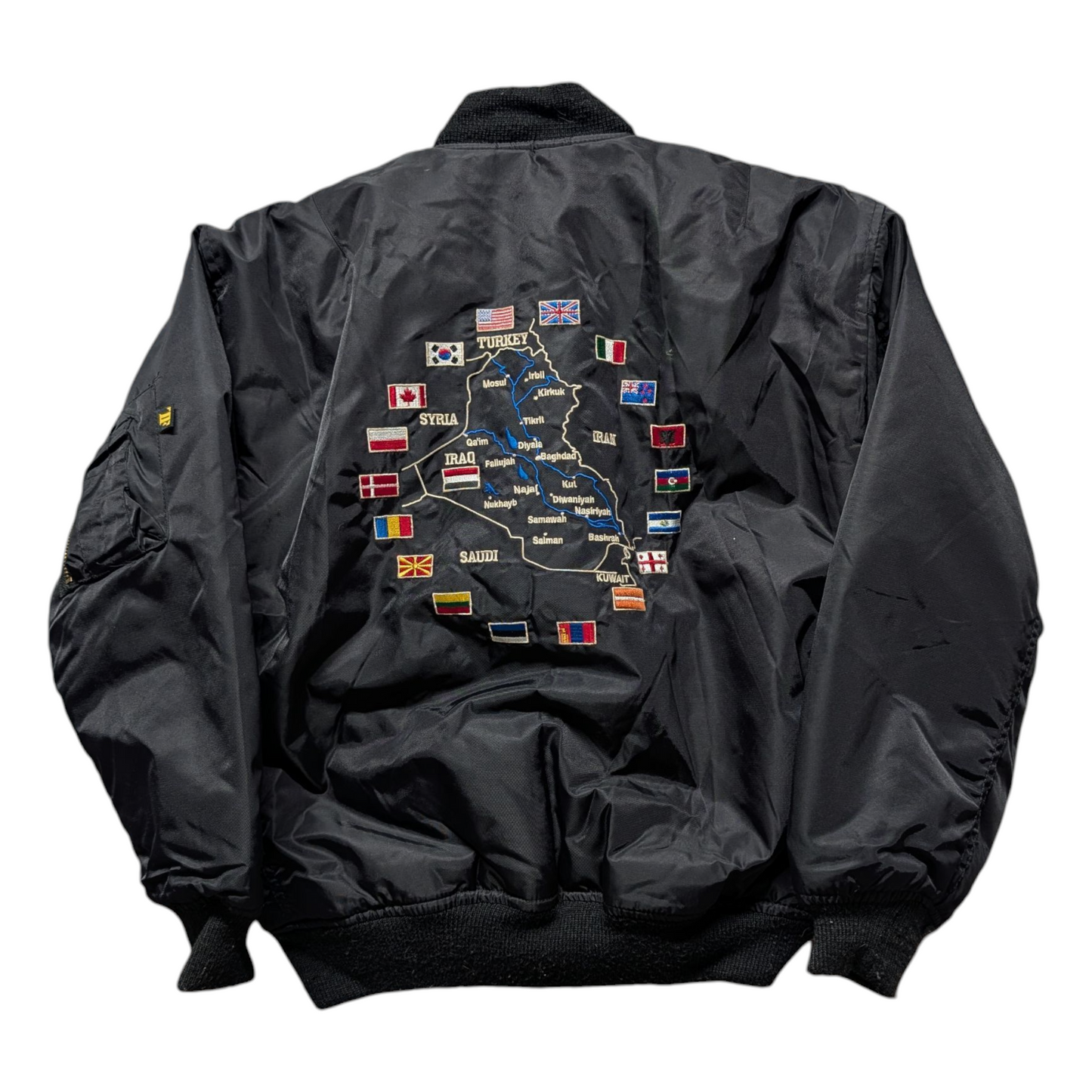 Y2K 2003 Operation Iraqi Freedom Armed Forces Bomber Jacket