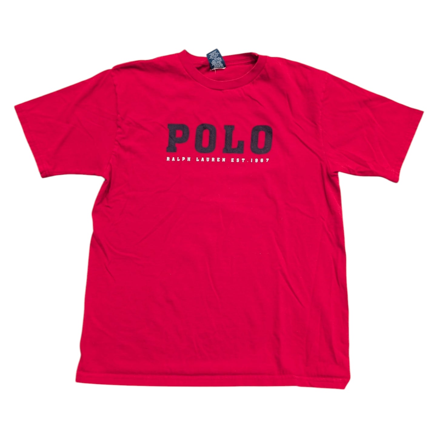 Y2K Women's Polo By Ralph Lauren Spell Out Short Sleeve T-shirt