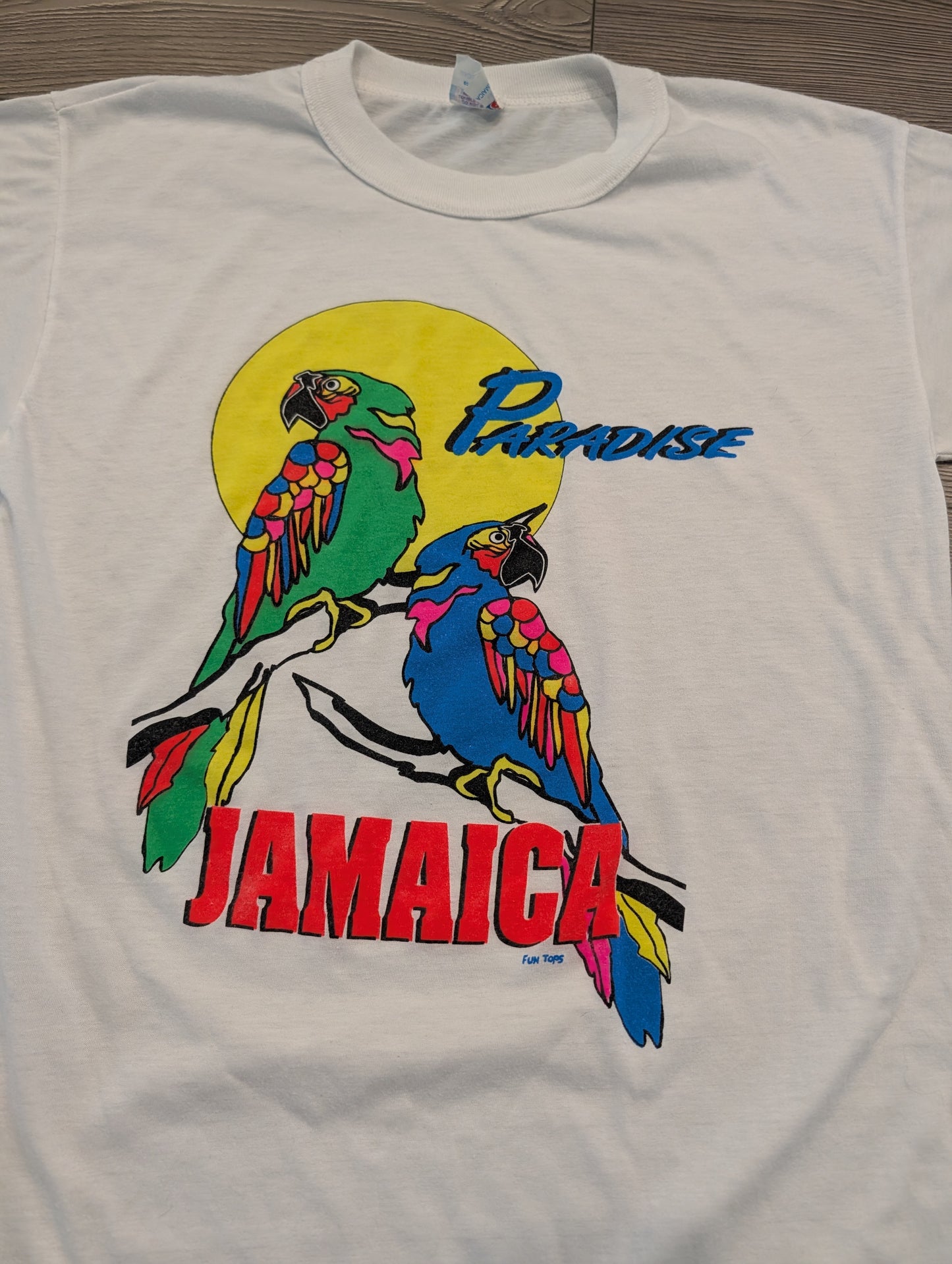 80's/90's Neon Paradise Jamaica Parrotts T shirt