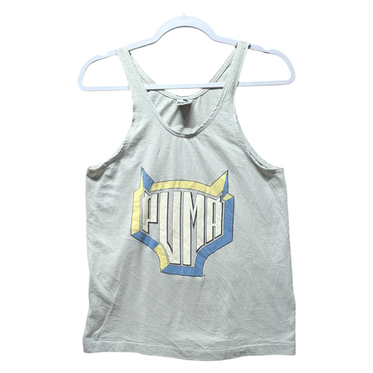 80s Puma Logo Spell Out Tank Top