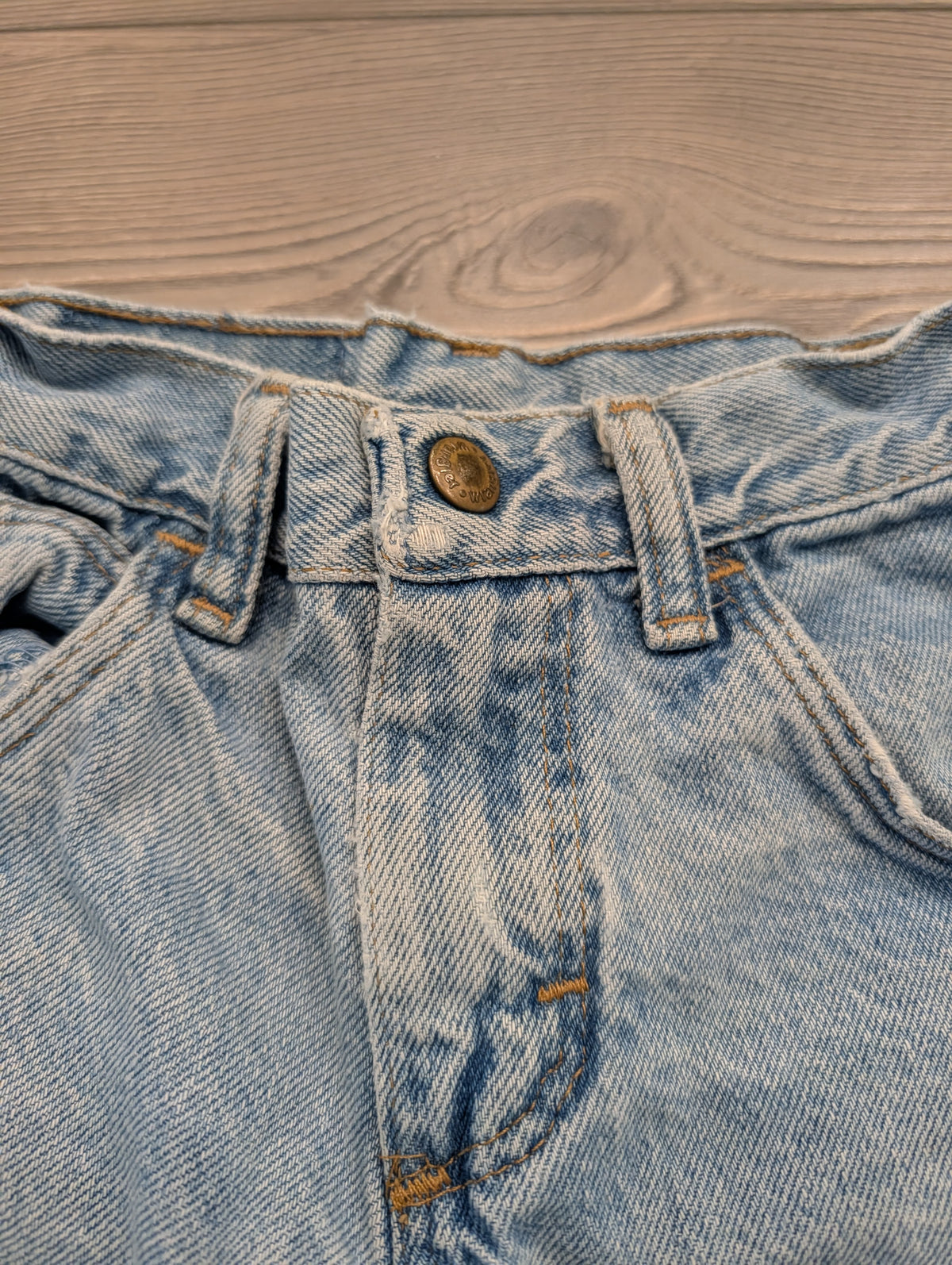 90s Youth Stone-Washed Wrangler Jorts
