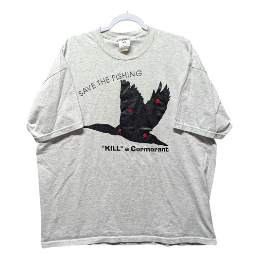 90s Save the Fishing Kill a Cormorant t shirt