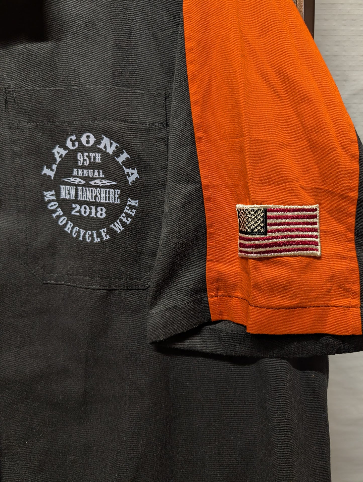 2018 Laconia Born Free Motorcycle Week Button Up Shirt