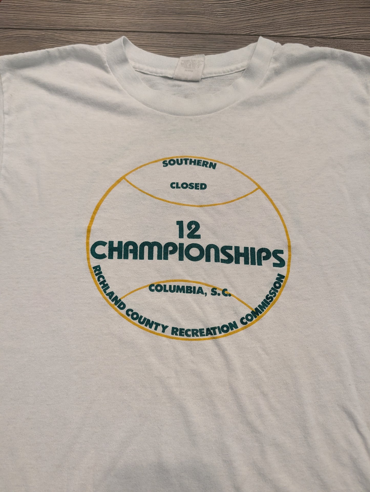 80s Southern Closed 12 Championships Tennis T shirt