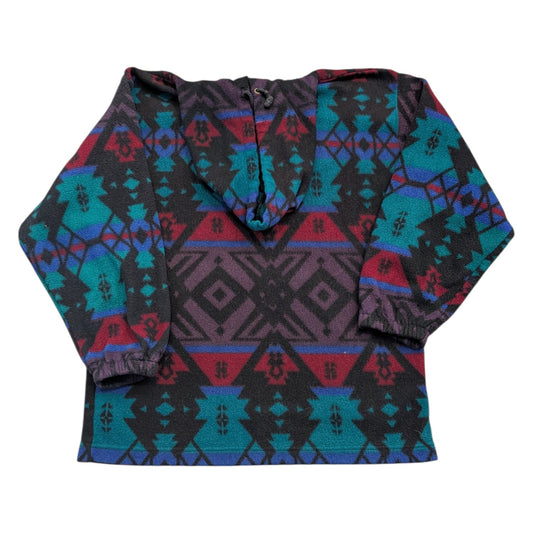 90s Aztec Southwestern Fleece Hoodie