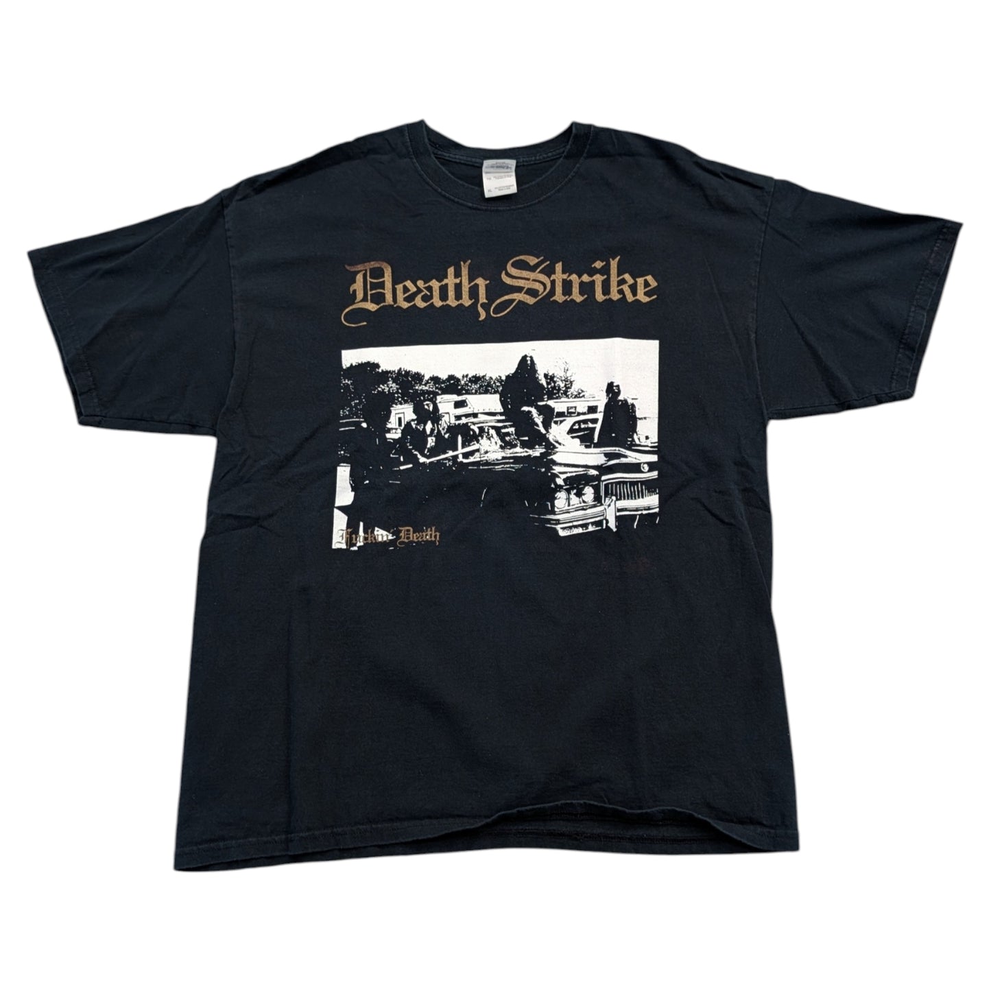 Y2K Death Strike F**k Death Metal Band t-shirt