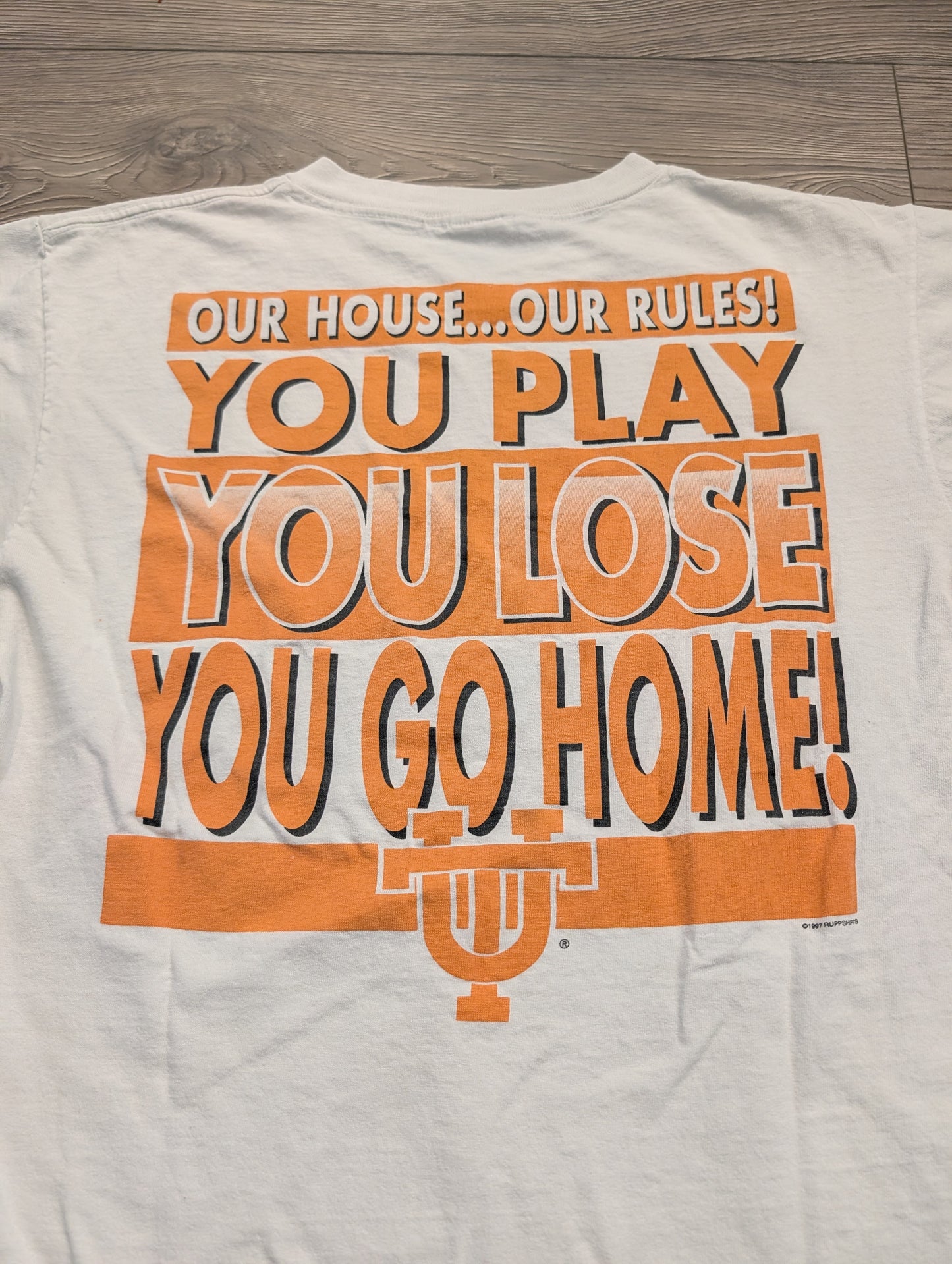 1997 Welcome to University of Tennessee Now Go Home T Shirt