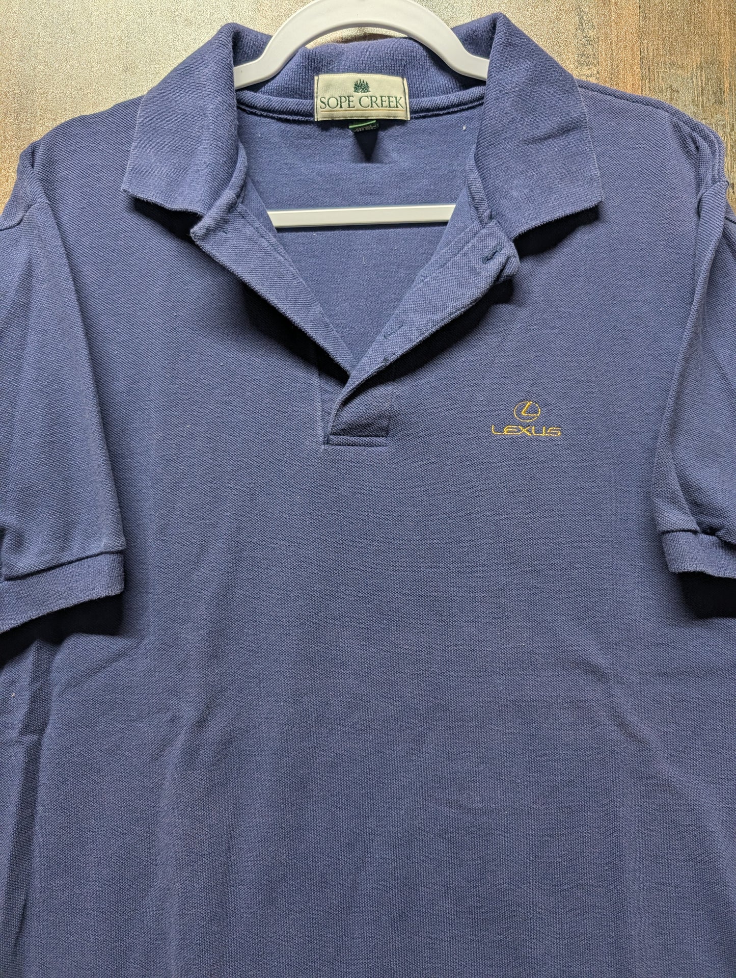 90s Lexus Embroidered Automotive Promo Golf Polo Shirt
