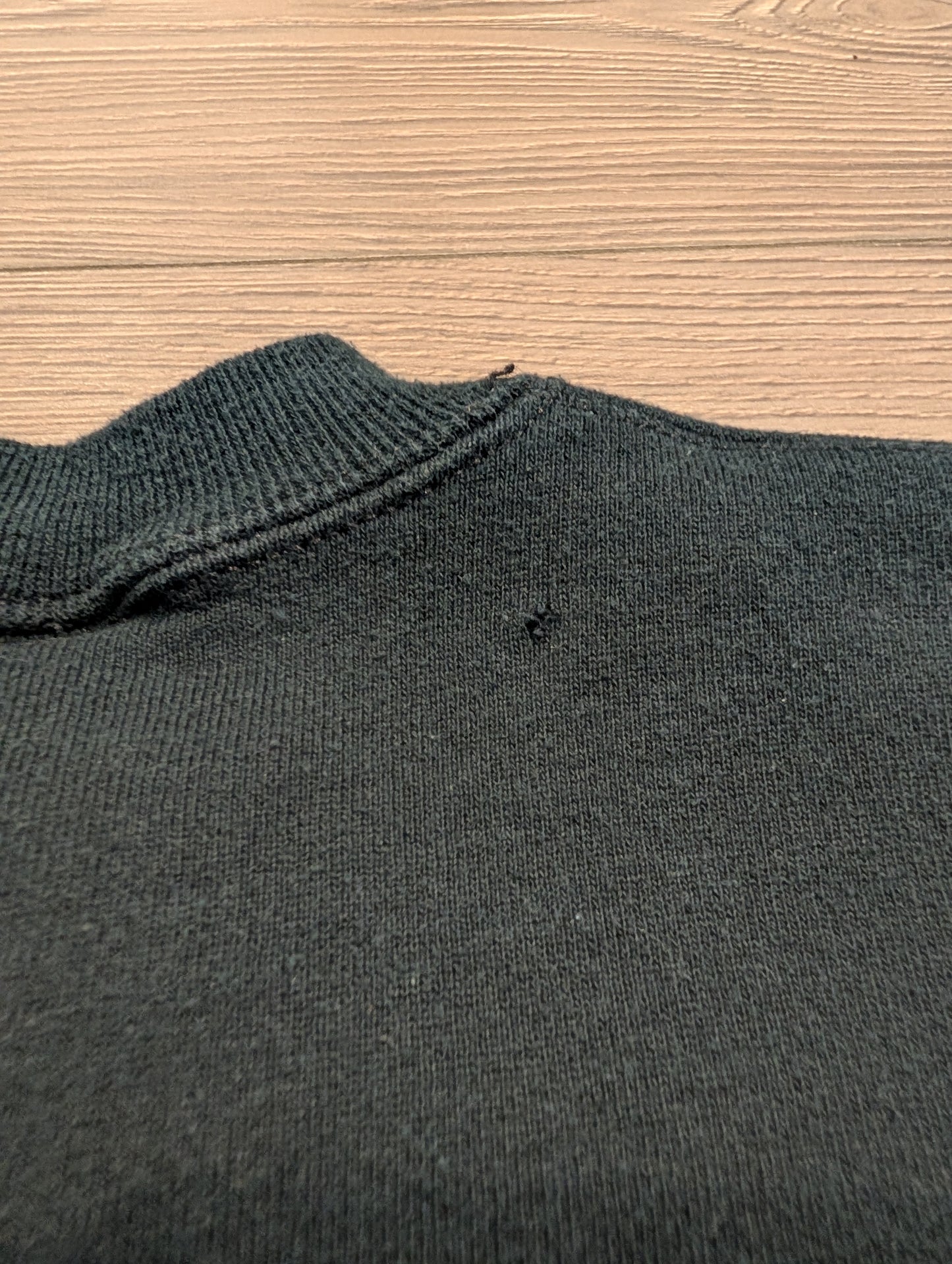 90s Black Russell Athletic Blank Double V Crewneck Sweatshirt